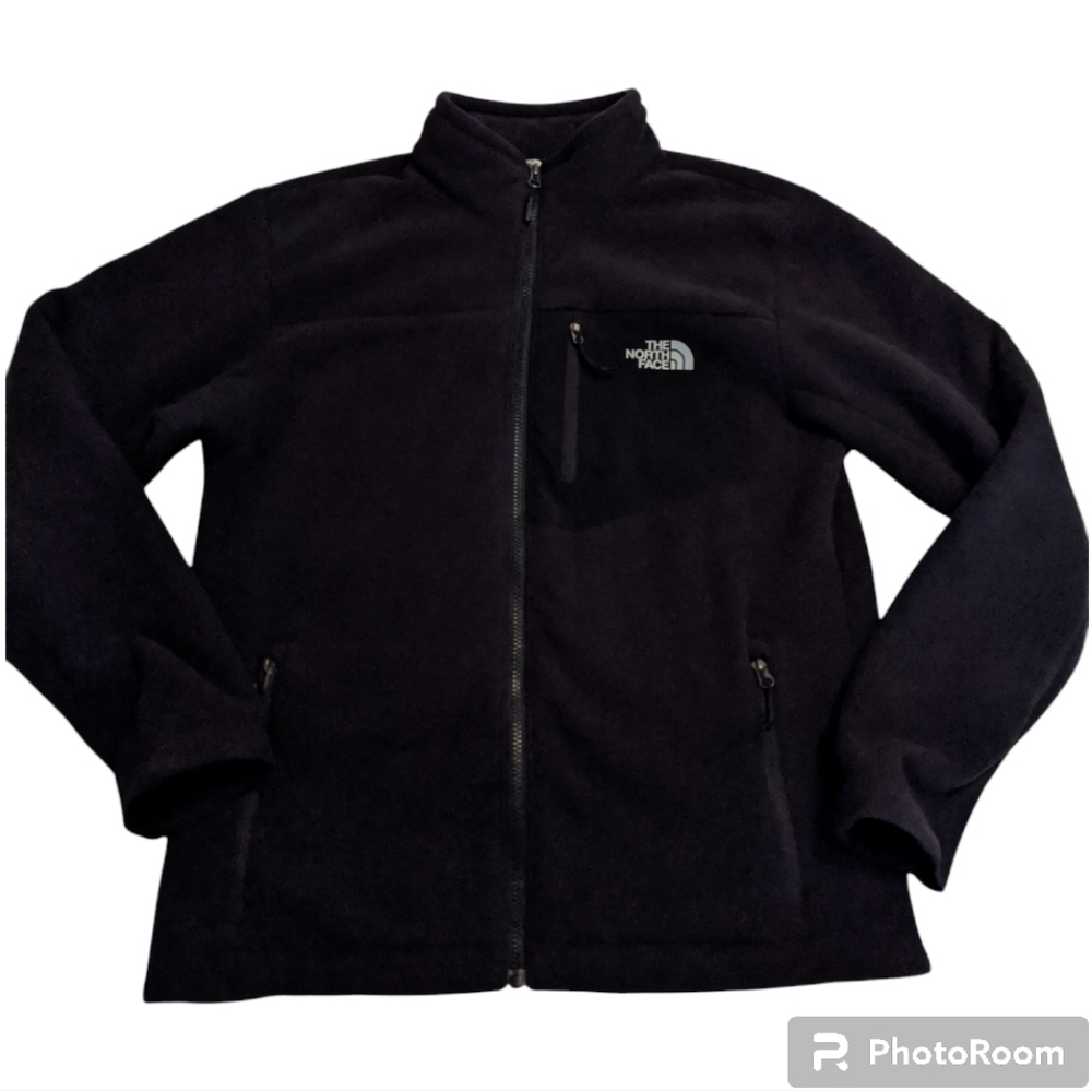 The North Face Black Fleece Jacket Men's size Medium EUC